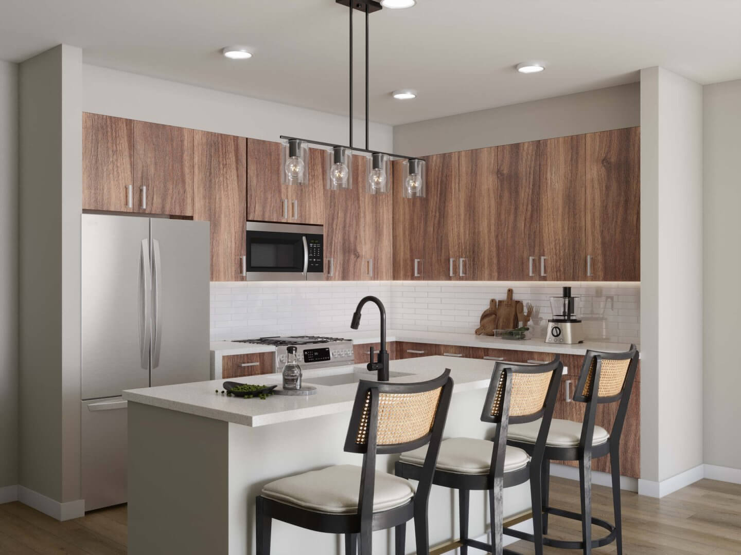 mf kitchen at the henry apartments near chicago il