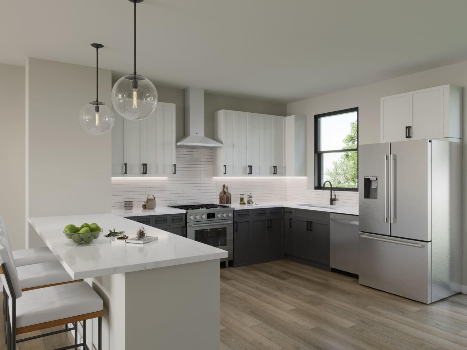 th kitchen at pet-friendly apartments for rent skokie