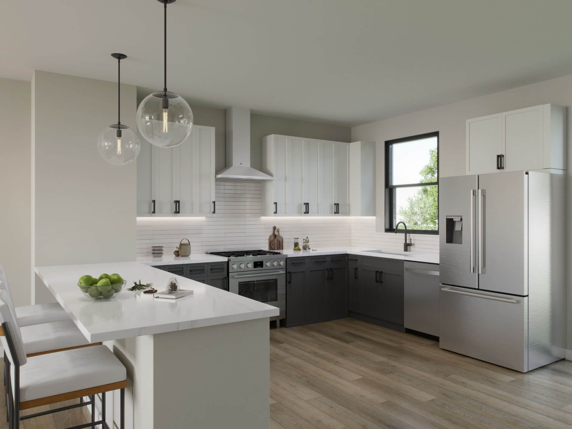 th kitchen at pet-friendly apartments for rent skokie