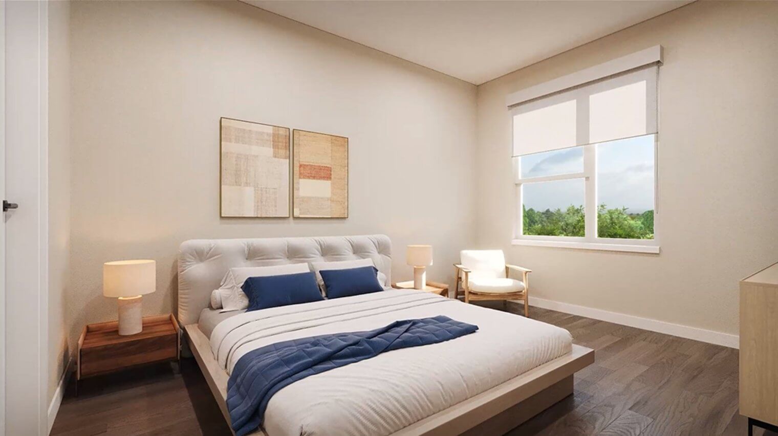 bedroom at the pet friendly apartments for rent skokie